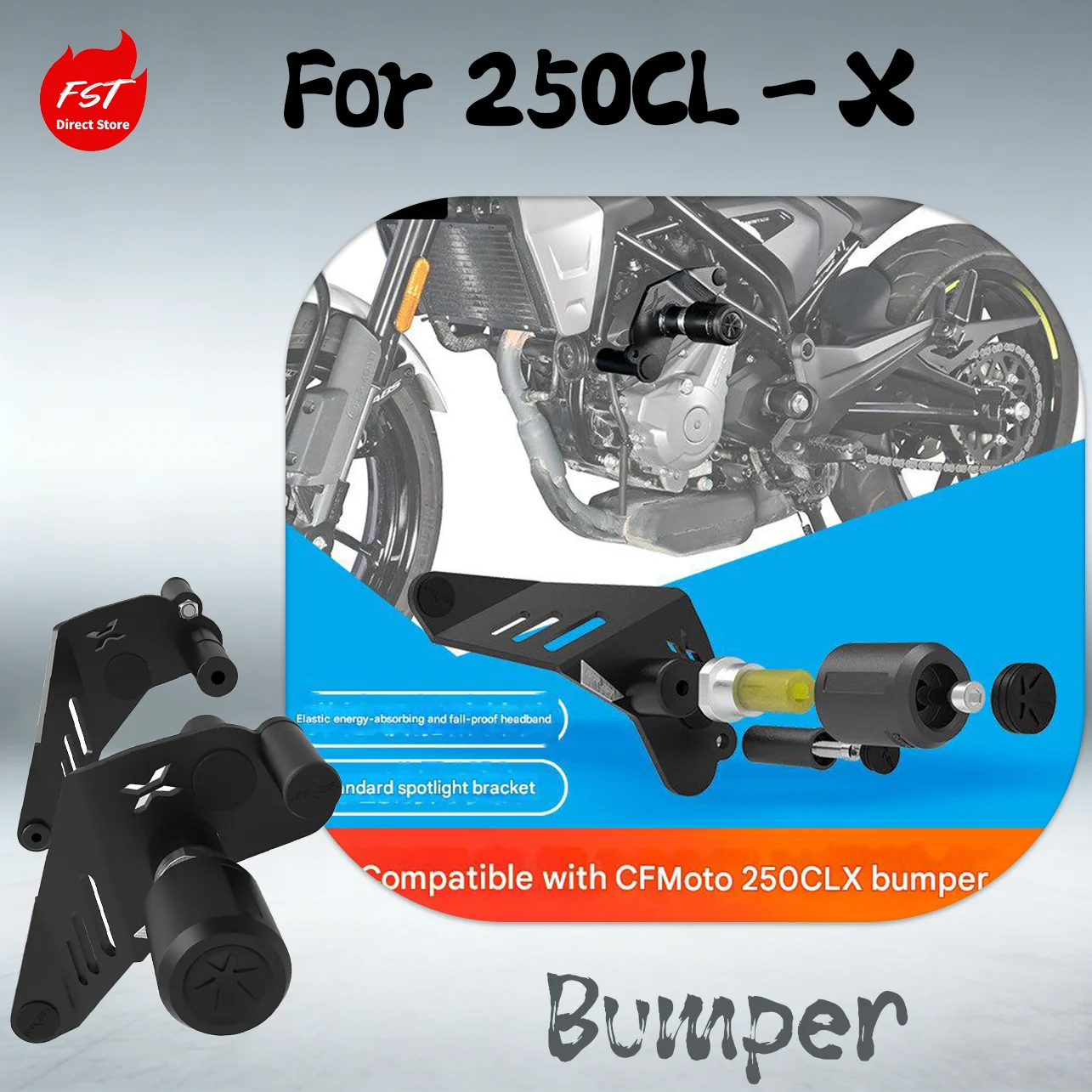 

Anti-Crash Bar & Slifter Engine Guard for CFMOTO 250CL-X Neo-Retro Race Bumper Modified Parts