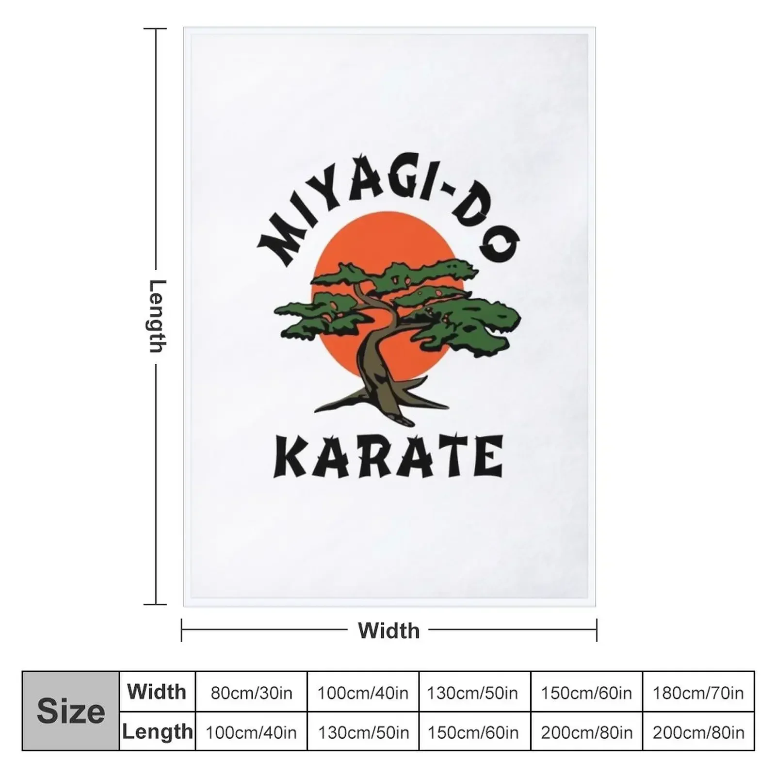 Miyagi Do - HD Graphic - Professionally Designed Throw Blanket Fashion Sofas Single Sofas Blankets
