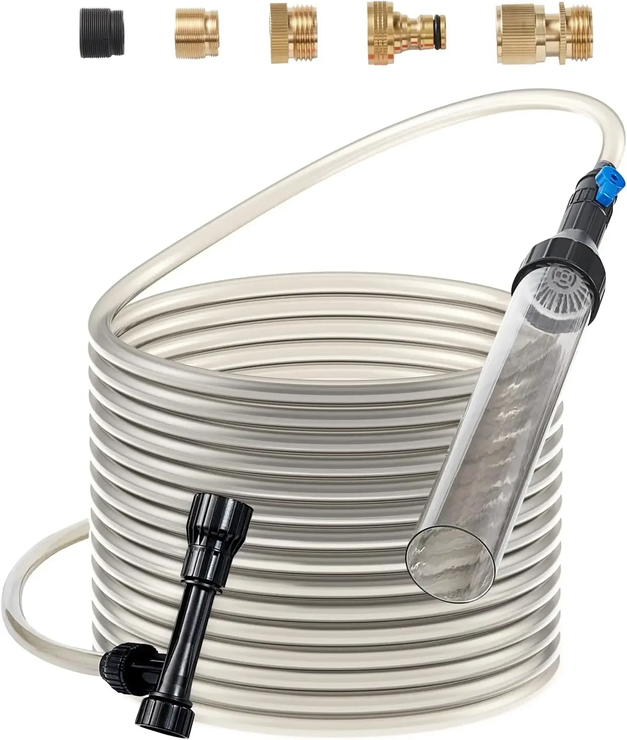 

Aquarium Vacuum Gravel Cleaner, 30 ft PVC Hose Fish Tank Vacuum Gravel Cleaner, Siphon Fish Tank Cleaner Vacuum