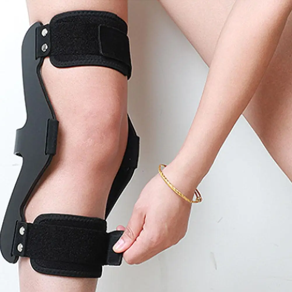 Knee hyperextension orthosis with posterior arch assist device for hemiplegia knee joint fixation brace Leg Recovery Stabilizers