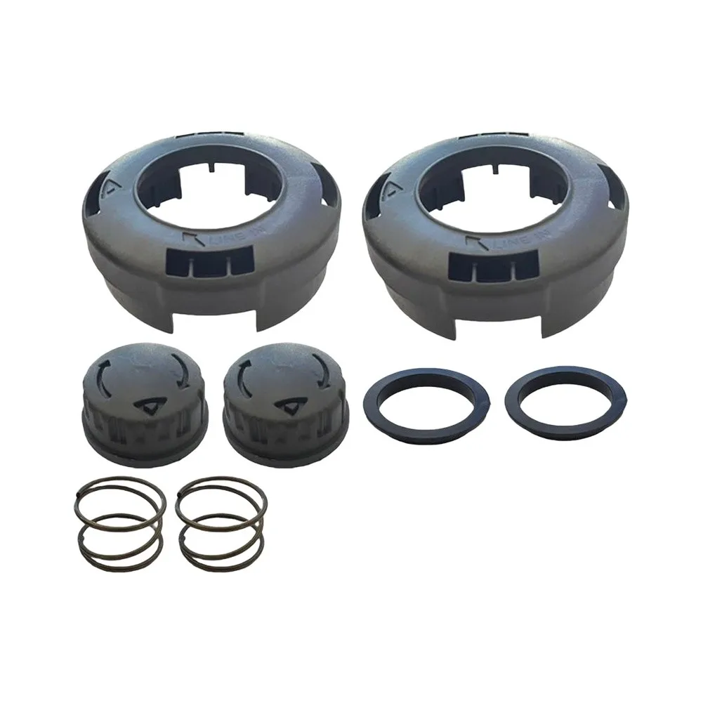 2 Sets Trimmer Head Repair Kit Compatible With KST1040A-03 KST2540-06 Includes Cap Knob Spring= Base For Garden Tools=