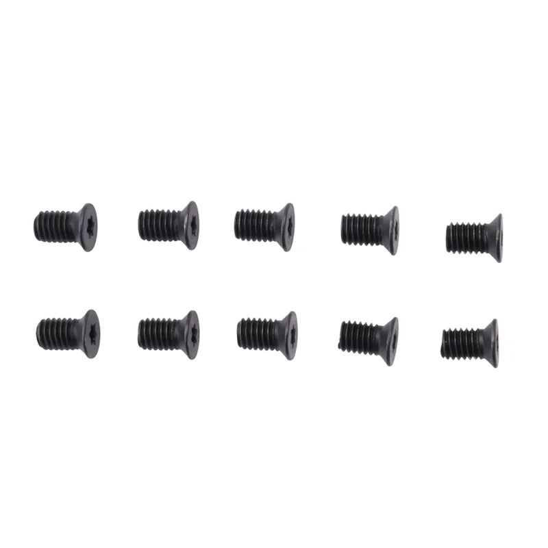 Y17A 10Pcs 14Mm Square Straight Carbide Cutter Insert With 10Pcs M610mm Screws For Wood Working Spiral/Helical Planer Cutter Hea
