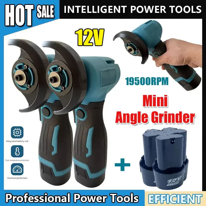 

For Makita 12V Battery Electric Portable Mini Angle Grinder Cordless Polishing Mini Cutting Blade Grinder Machine Universal