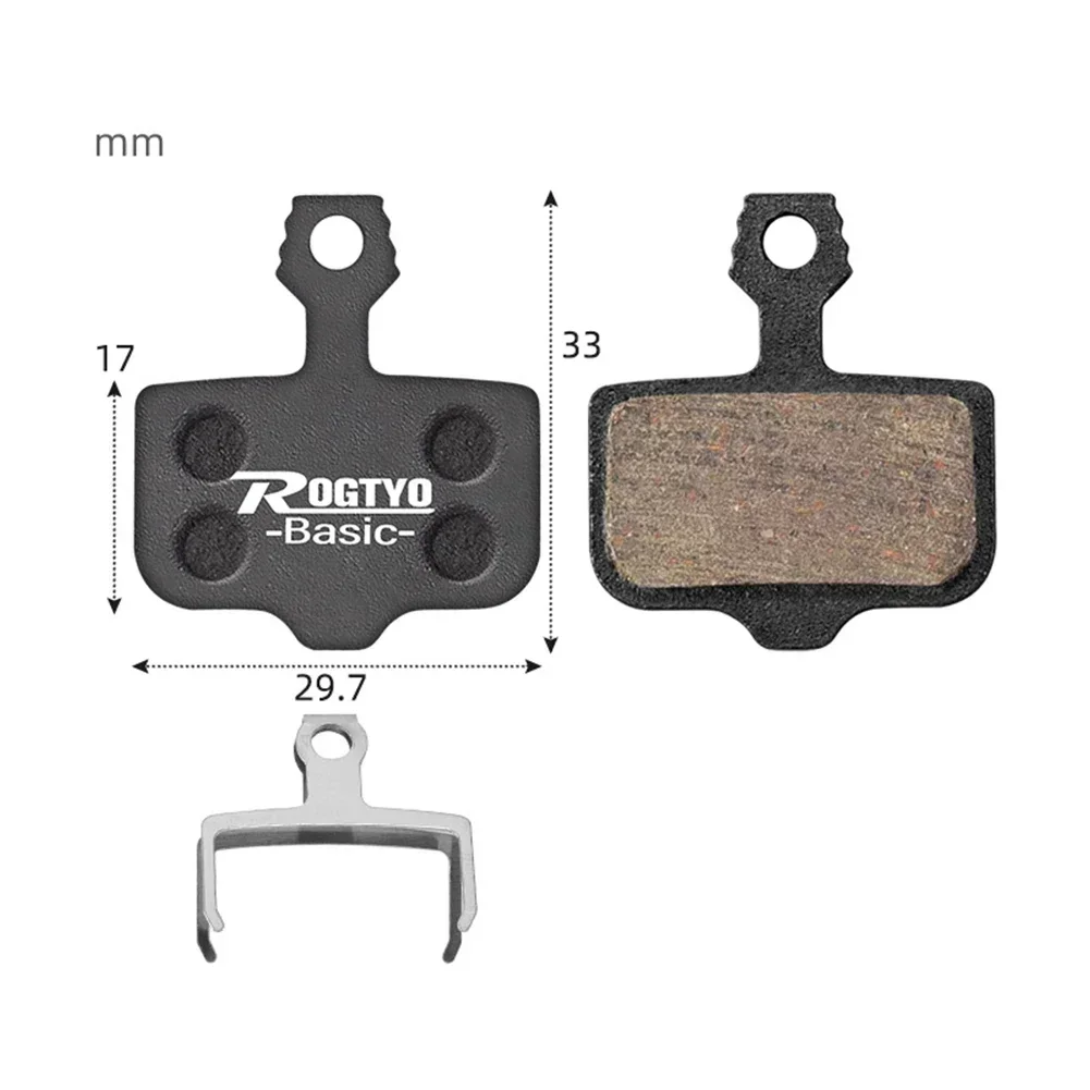 Nieuwe praktische schijfremblokken fiets zwarte remblokken racefiets semi-metalen harsvezel ​ 1 paar fietsaccessoires