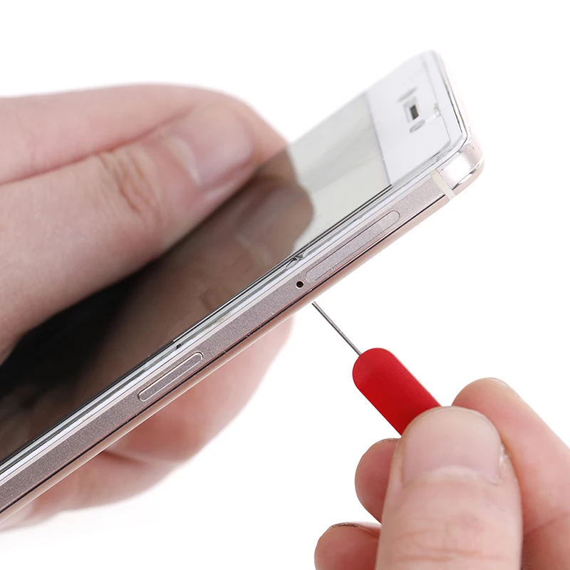 * Wholesale 10 Pcs Red sim card tray removal eject pin key tool