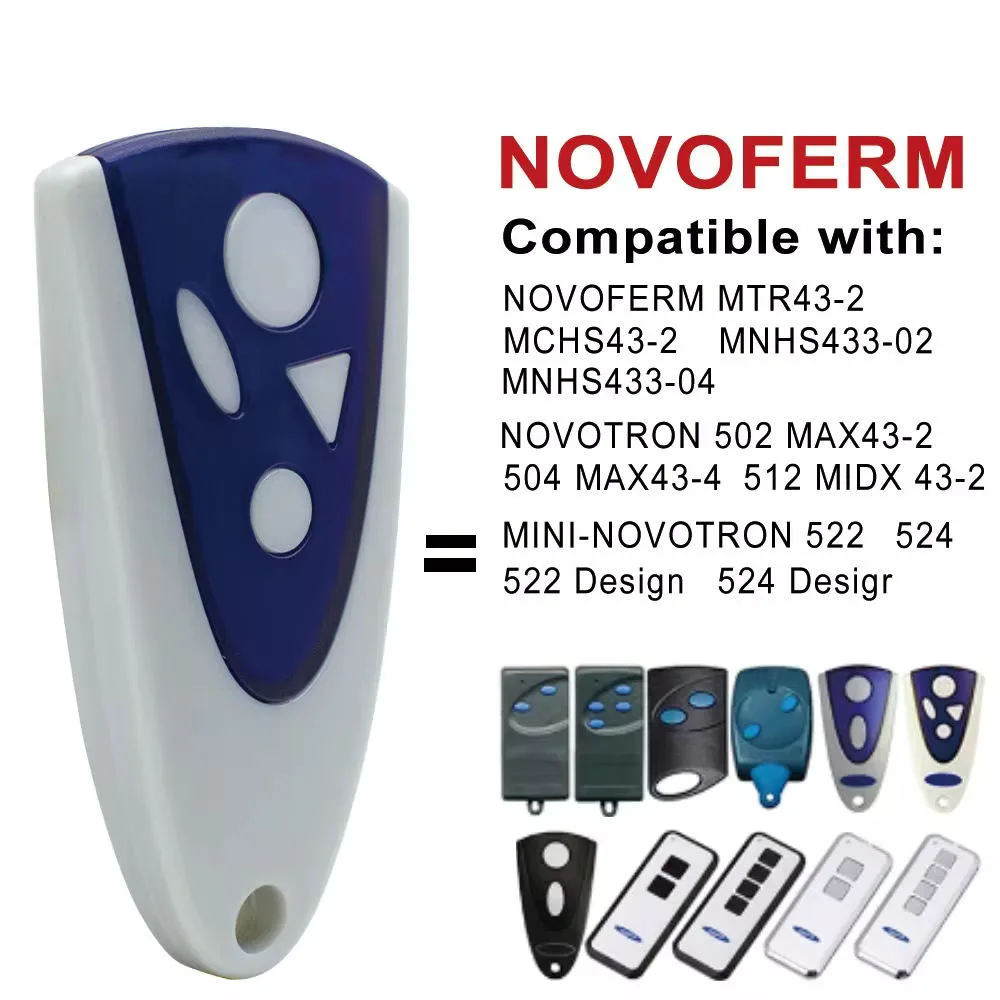 433 mhz remote control NOVOTRON 502 512 522 524 Remote Control HS43-2 302 304 MTR43-2 MCHS43-2 MNHS4 Garage Door