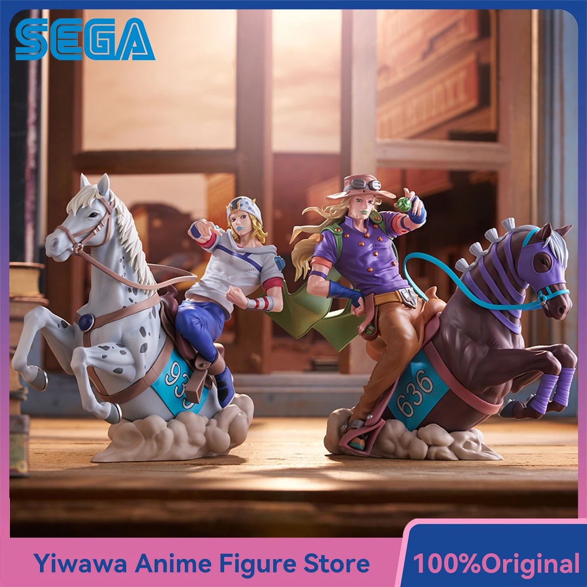 Nueva Figura Coleccionable de Anime SEGA JOJO Steel Ball Run Johnny Joestar Slow Dancer Gyro Zeppeli Valkyrie, Modelo de Juguete Decorativo