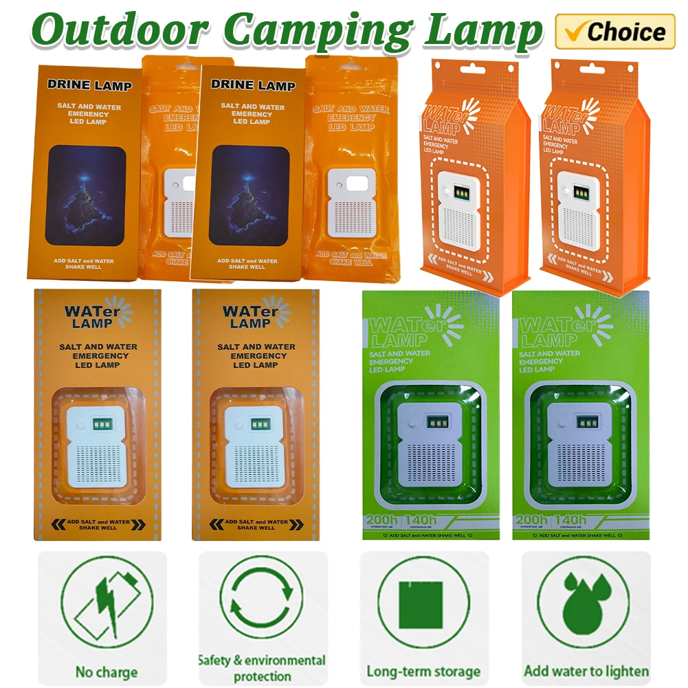 

Светодиодная аварийная лампа для соленой воды, водонепроницаемая портативная лампа для соленой воды, многоразовые дорожные принадлежности для снаряжения для ночной рыбалки
