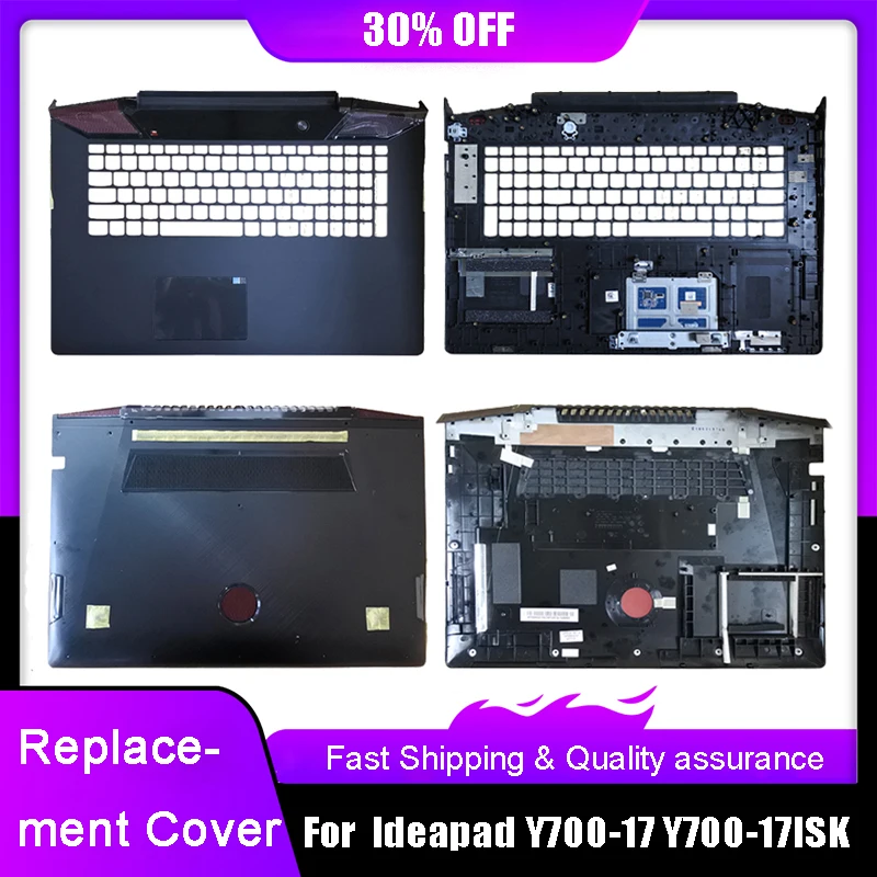 nova capa para portatil lenovo ideapad y70017 y700 17isk series palmrest com eua reino unido superior inferior base capa preta c d escudo 01