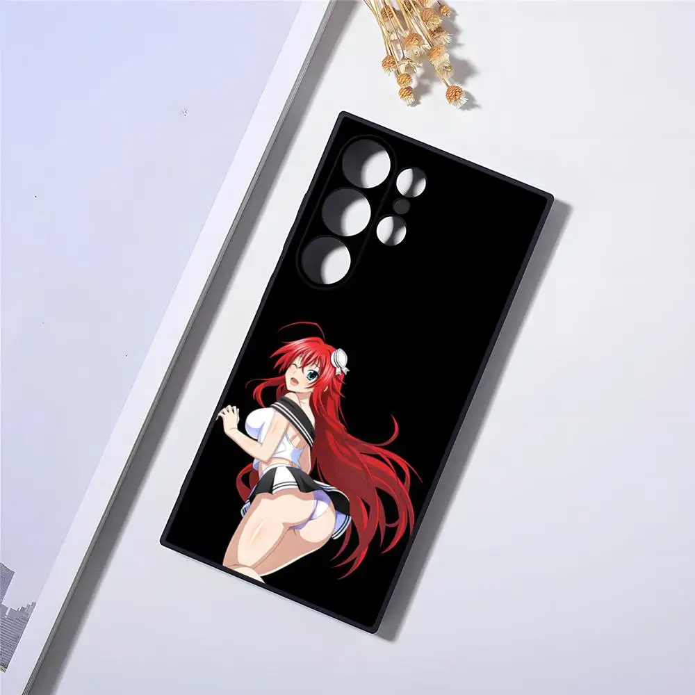 Rias Gremory High School DxD Phone Case For Samsung S24 Ultra S23 Fe S22 S20 S21 Plus Galaxy A54 A34 A24 A53 Note 20 Cover