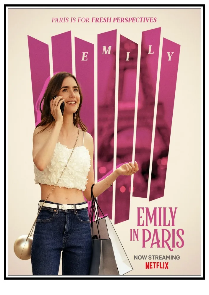 Emily in Paris Movie Print Art Canvas Poster per soggiorno Decor Home Wall Picture