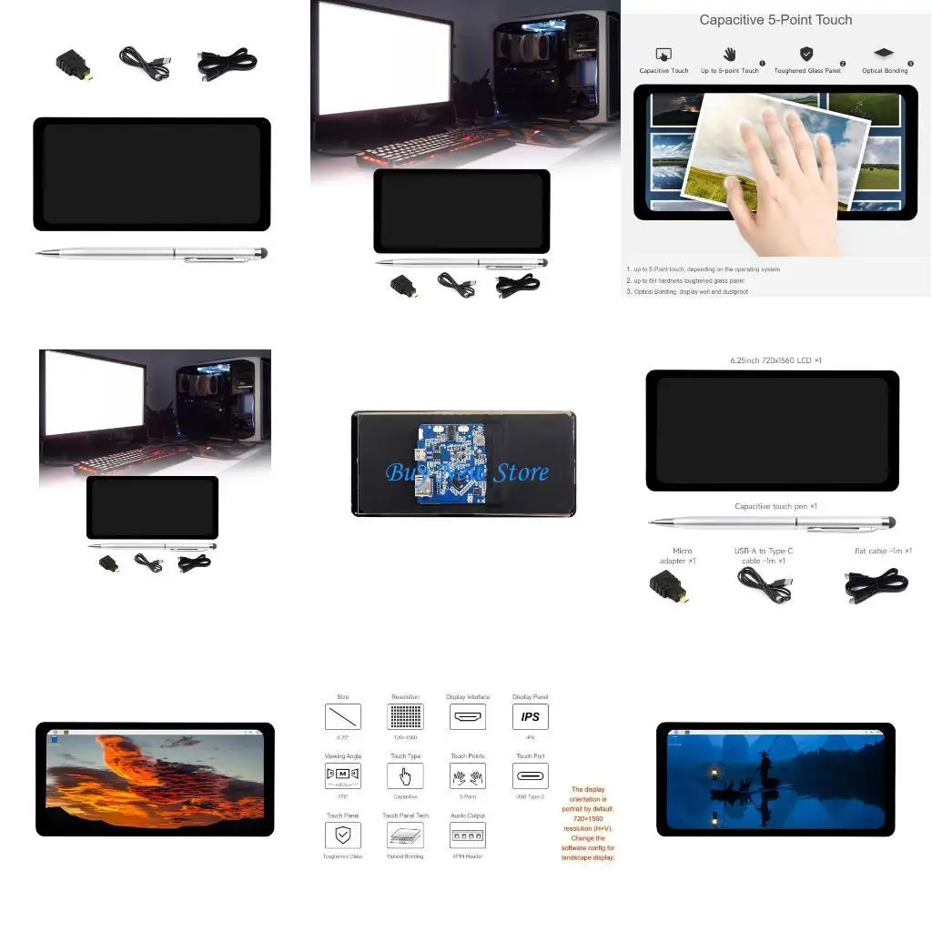 

20CE Capacitive LCD Display Toughened Glass Panel High Definition Touch Screens