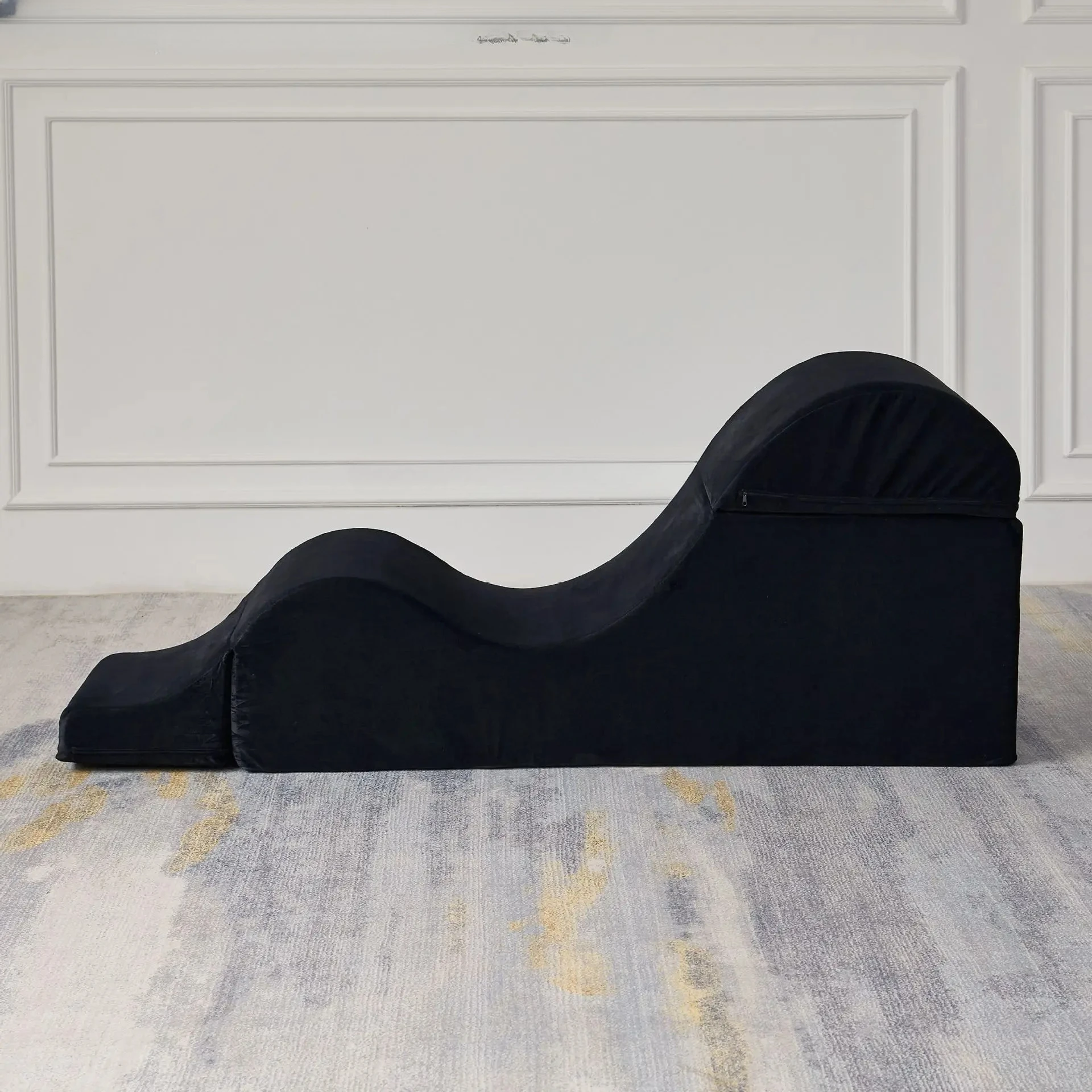 S-Type Wave Yoga Lounge Chair, Multifunctional Sofa Bed with Compressible Feature