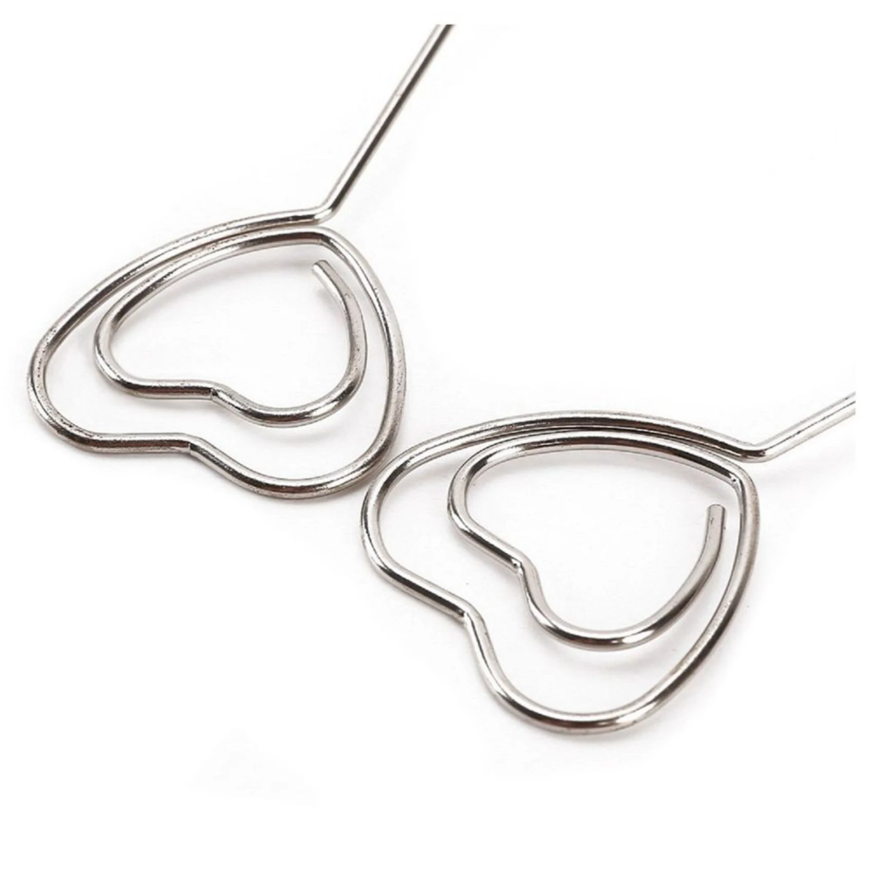 LICE-40 Pezzi Portamonete alto da 8,6 pollici Portamonete da tavolo a forma di cuore Supporti per foto Foto Nota Memo Clip per matrimonio