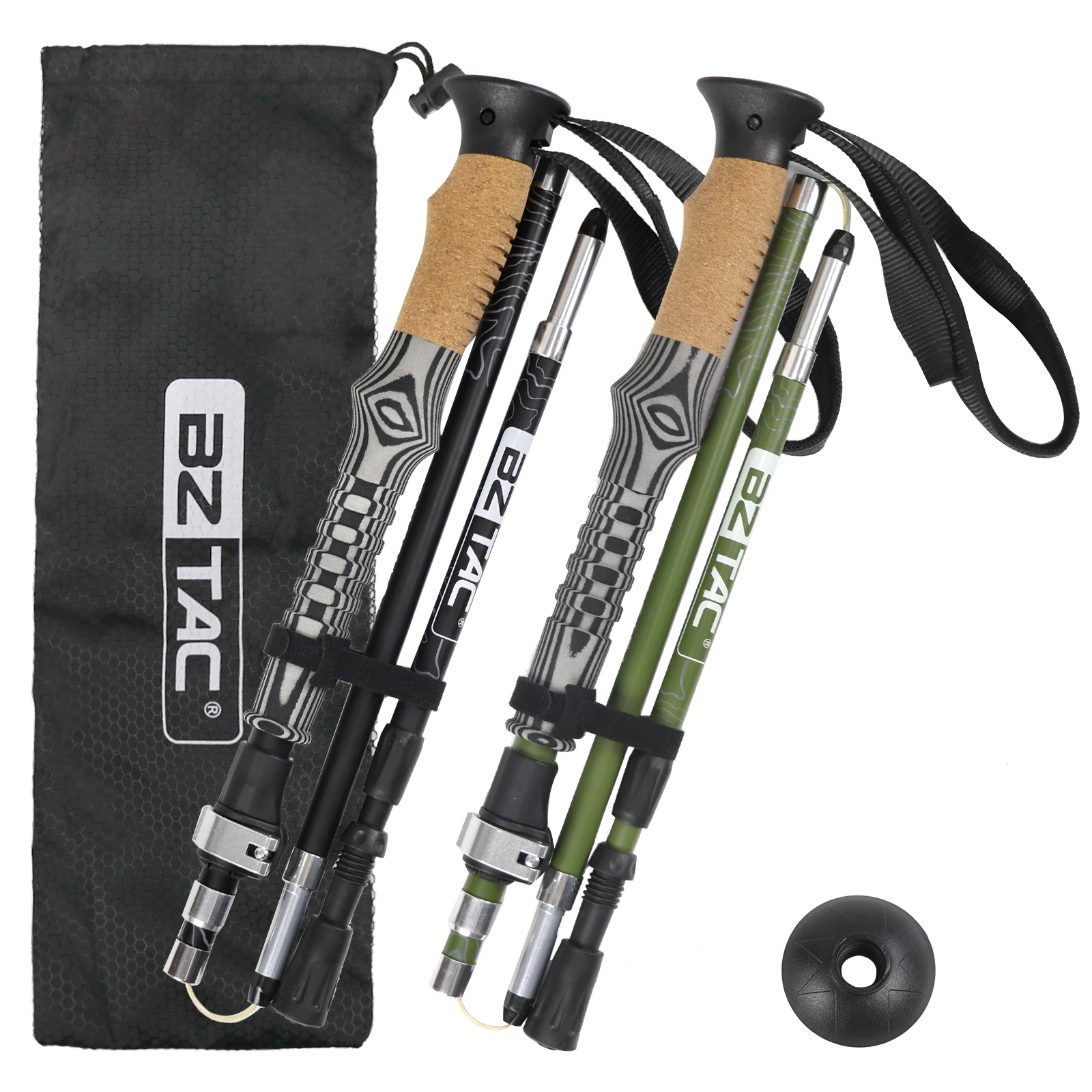 

The New Foldable Trekking Pole Is Portable, Easy to Store, Freely Adjustable in Length, Sturdy, Stable, Non-Slip, Shock-Absorbing, and Has Strong Load-Bearing Capacity. It Is a Great Helper for Outdoor Climbing, Hiking, and Travel, Lightweight, Wear-Resis