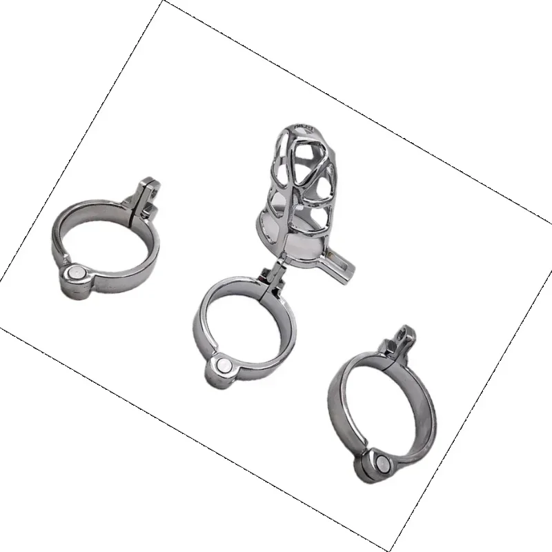 مثيرToyMetalCockCageMaleCBTCuckoldCockBallLengthAdjustableChastityCageBeltDevicePenisDickEroticloveLockRingBondageFetishBDSMGear