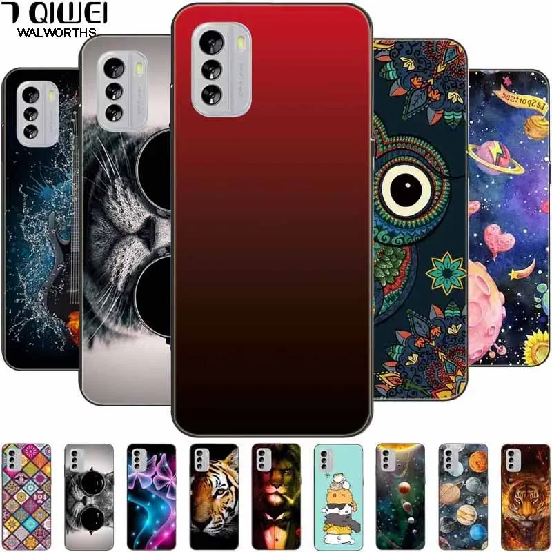 For Nokia G21 Case G11 Capa Silicone Cool Cats Tiger TPU Bumper Protector Soft Black Covers for Nokia G 11 NokiaG21 G 21 Fashion