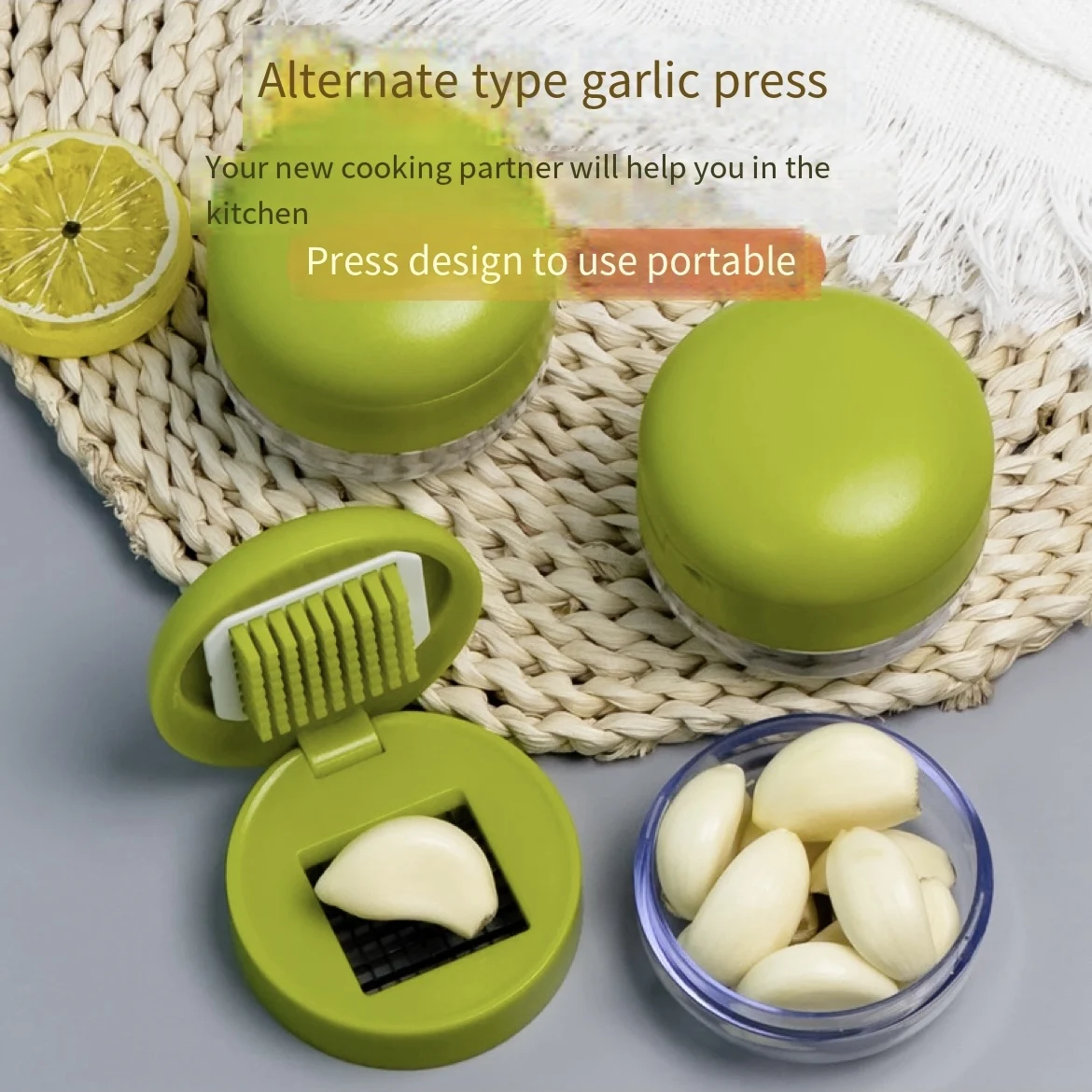 Mini Garlic Crusher, Garlic Crusher, Press Garlic Pieces, Home Ginger Puree, Automatic Garlic Puller, Kitchen Artifact