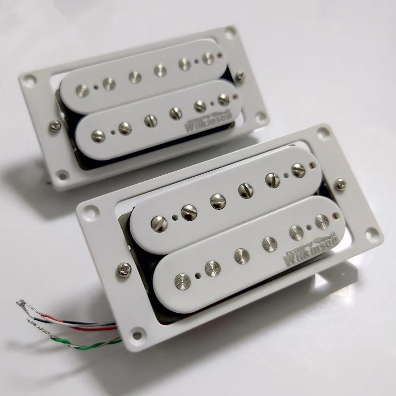 

Wilkinson Humbucker Pickup 4C White Alnico 5 WHHBN & WHHBB(Neck & Bridge) Set For Electric Guitar