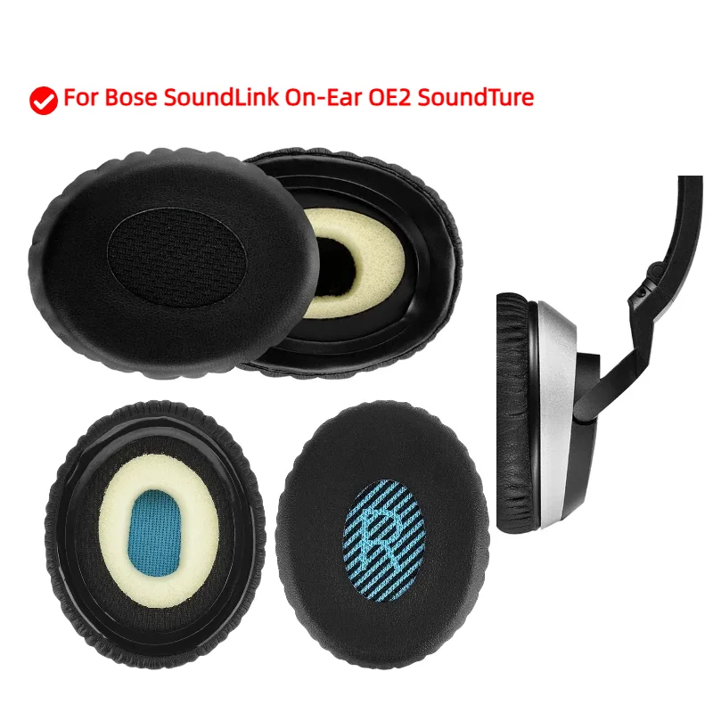 

Protein Leather Earpads Cushions for Bose SoundLink On-Ear OE2 SoundTure Headphones, Replacement Ear Pads Headset