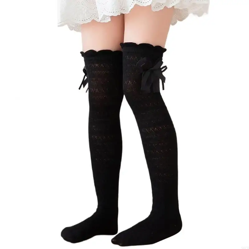   Over Calf Socks Bowknot Long Boot Socks Over Knee Stockings for Girls 3-8 Year