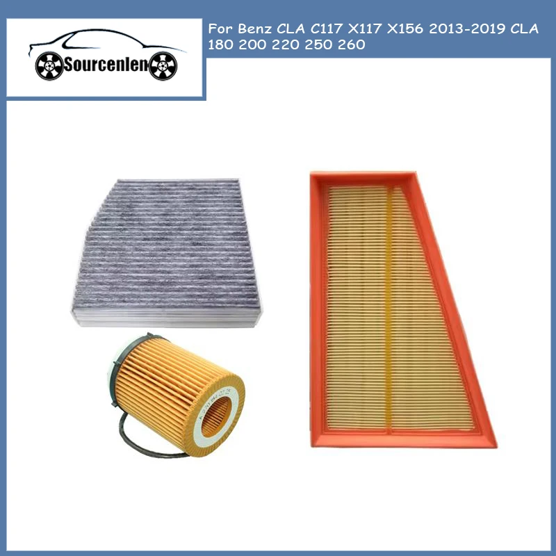 

A2700940004 A2468300018 A2701800009 Воздушный фильтр Салонный масляный фильтр для Benz CLA C117 X117 X156 2013-2019 CLA 180 200 220 250 260