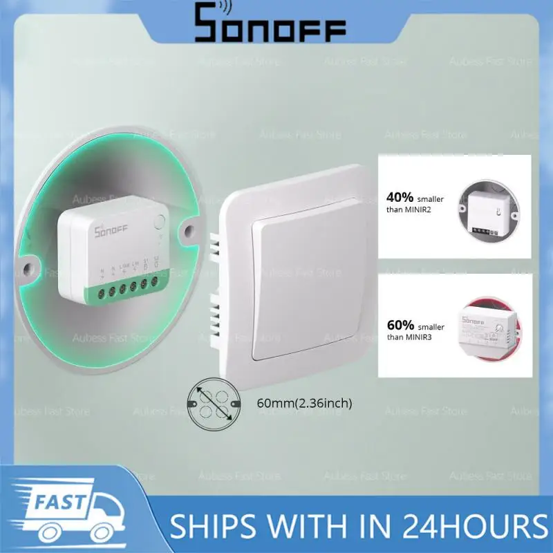 SONOFF MINIR4M MINI Extreme WiFi Smart Home Switch Detach Relay Matter Via eWeLink Voice Control Alexa Google Home