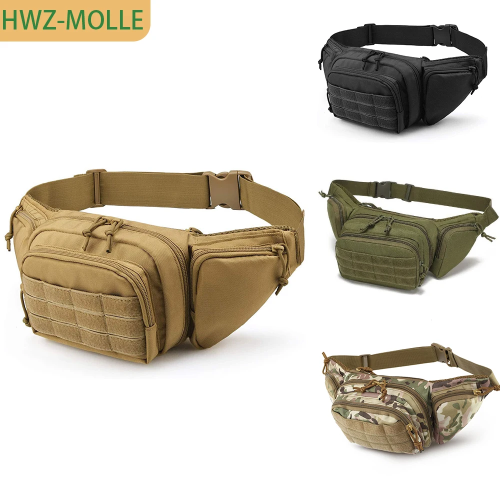 

Тактическая поясная сумка Molle для скрытого ношения оружия, для охоты, кемпинга, походов, EDC, нейлоновая, военная, с креплением M