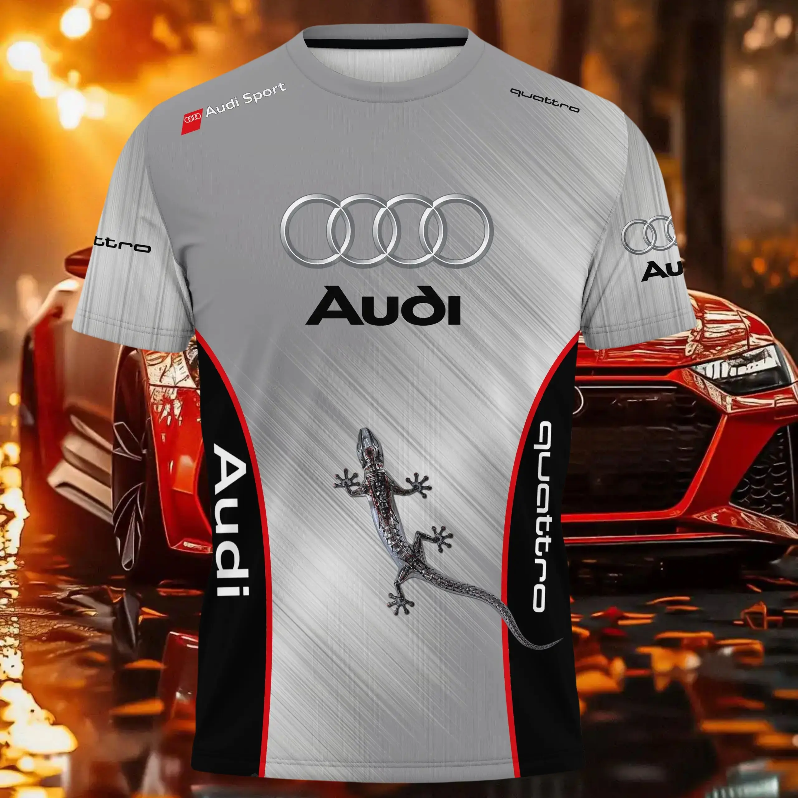 

Audi Authorization Quattro Racing Motorsport T-Shirt Men Women Clothes Breathable Quick-drying Sweat-absorbing Lightweight Tops