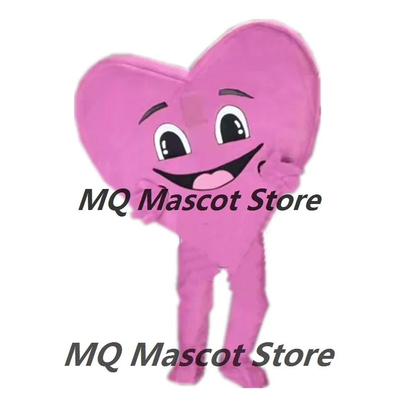 Cute Pink Hearts Mascot Costume Valentine's Day Heart Adult Character Cosplay Halloween Custom Costume Birthday Mask Party Event