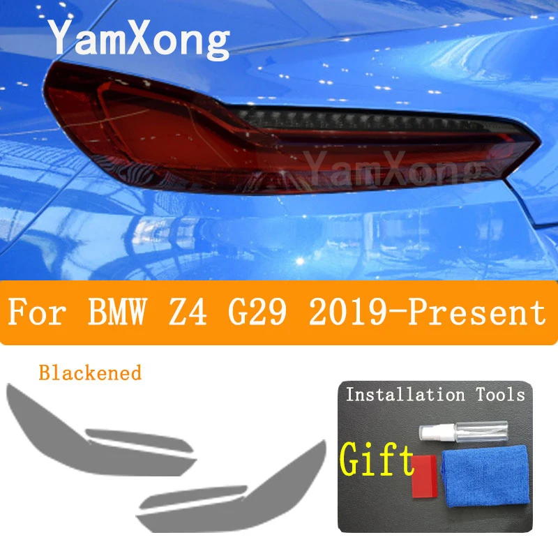 Car Headlight Front Lamp For BMW Z4 G29 2019-2025 Taillight Protective Film Black Transparent Anti Scratch Auto Repair