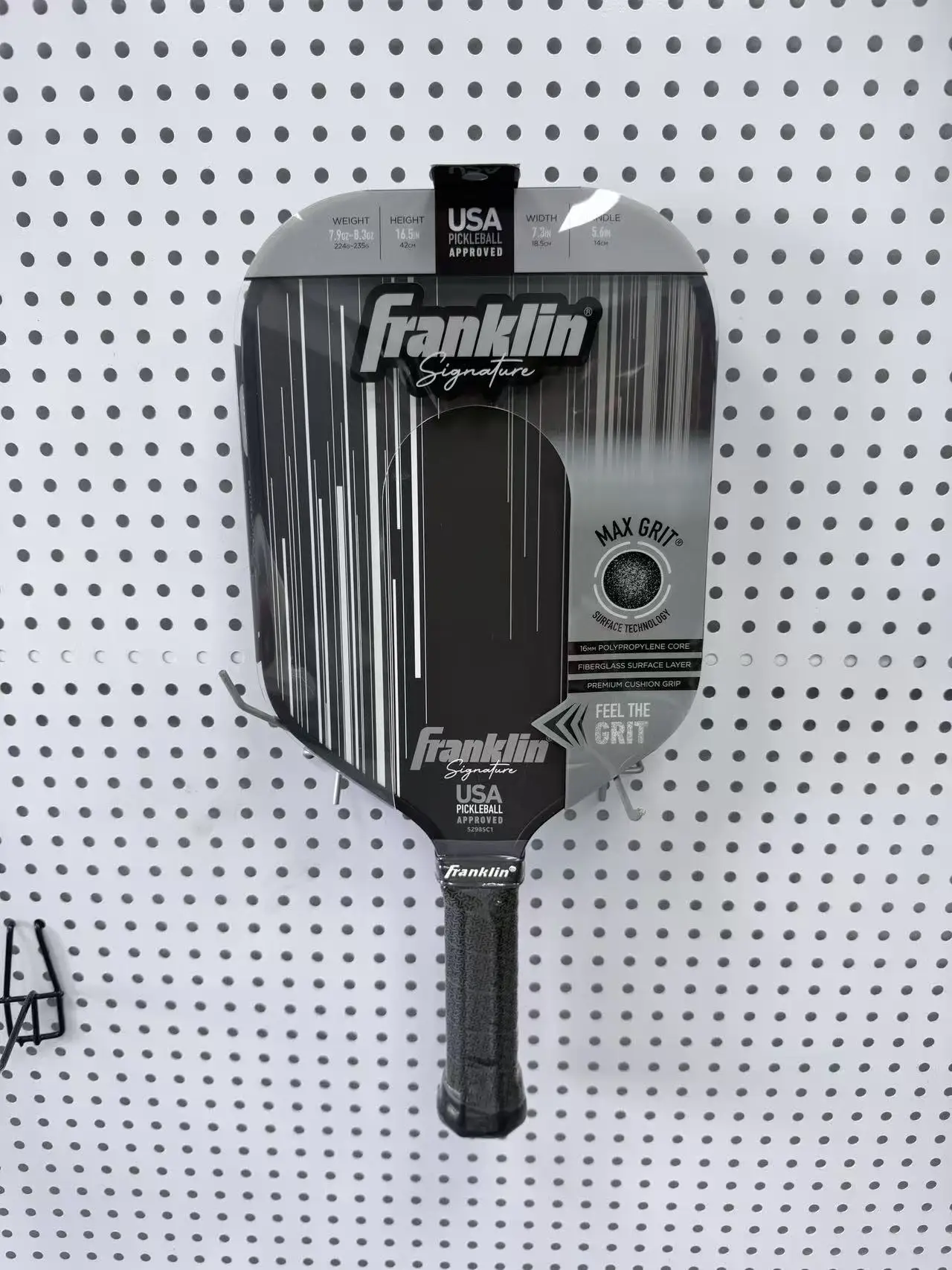 Pickleball Paddle Max Grit Textured Surface Pickle Ball Racket Premium Cushion Grip for Indoor Outdoor Training Competition
