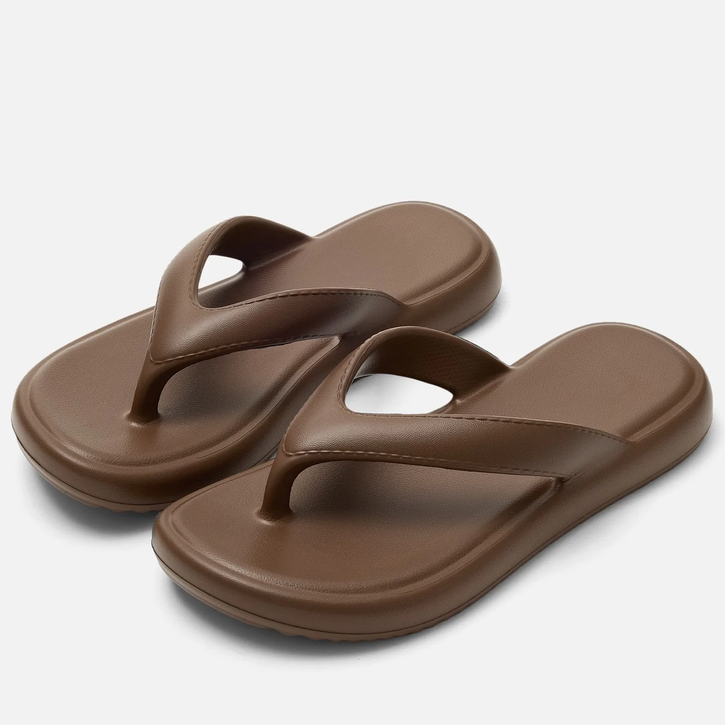 

Fashion Summer Flip Flops Women Beach Sandals Soft Sole Flats Solid Color Concise EVA Slippers Outdoor Light Non Slip Slides