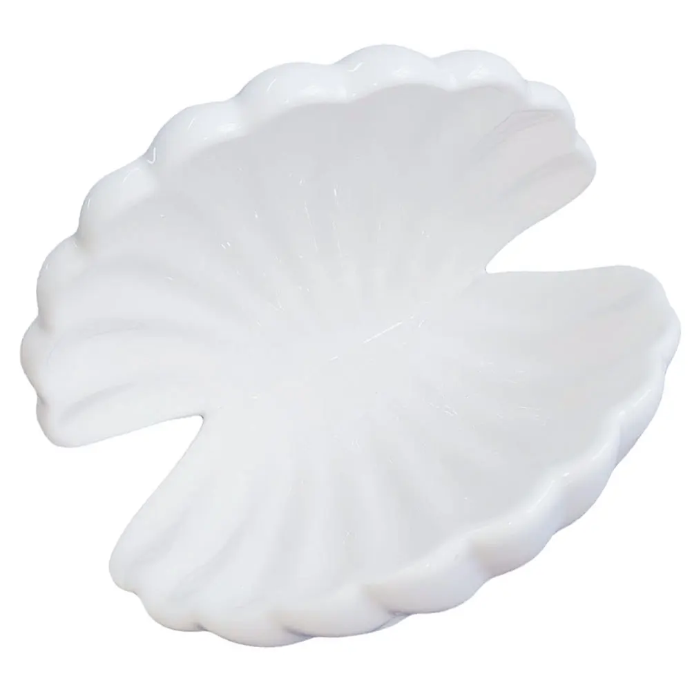 صندوق تخزين المجوهرات على شكل صدفة منظم حامل مجوهرات صغير للخواتم والأقراط وحقيبة تخزين مزخرفة للاقتراح #6