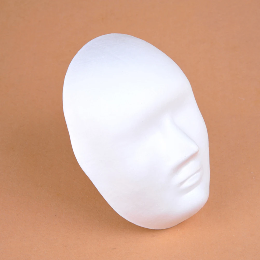 Mask Dance Ball Paper Costume Nonporous White Face Masks Blank Costumes