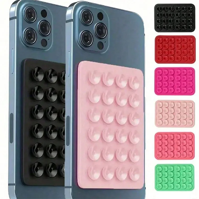 Silicone Suction Pad for Mobile Phone Fixture Suction Cup Backed Adhesive Silicone Rubber Sucker Pad for Fixed Pad