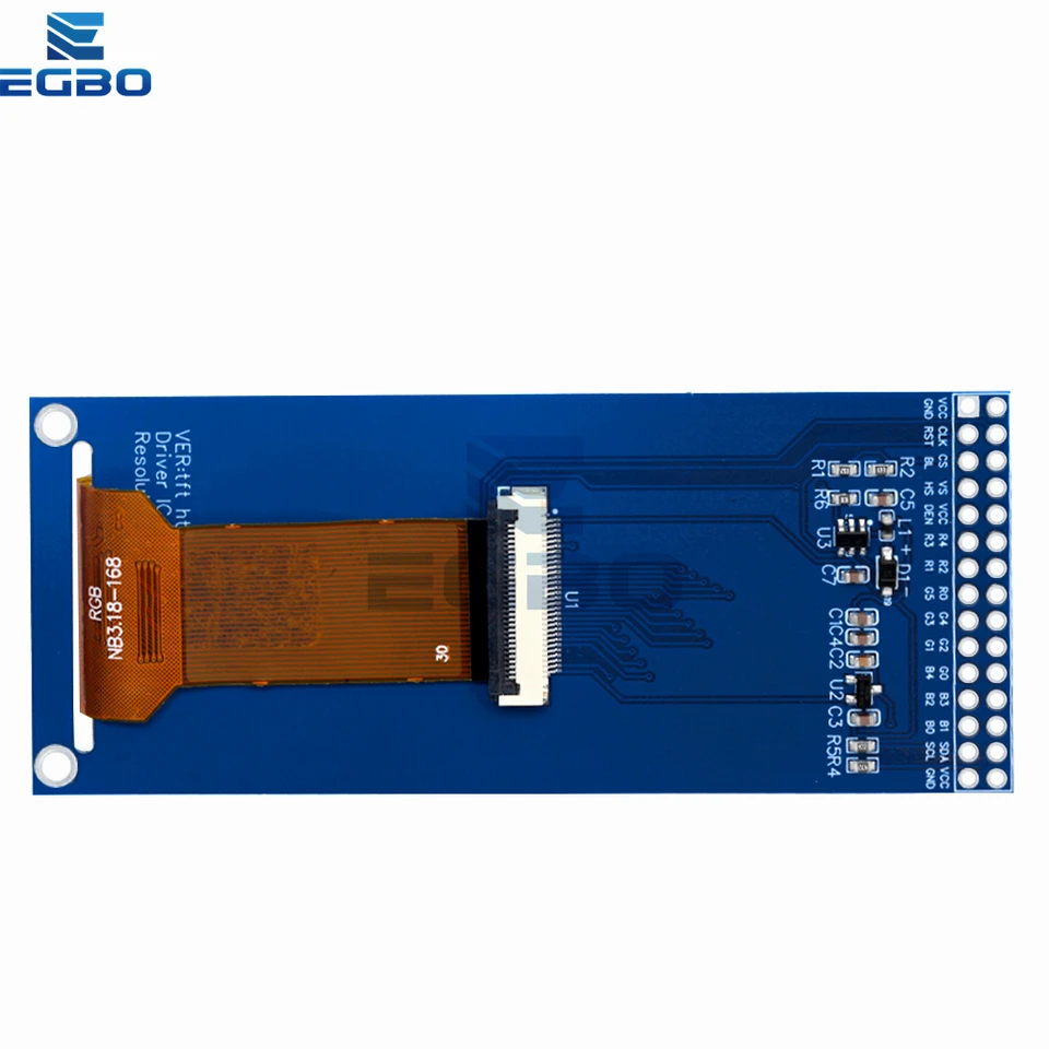 2.86インチ、2.8-3.3V、376×960解像度、ST7701チップ、Arduino/ST EGBO