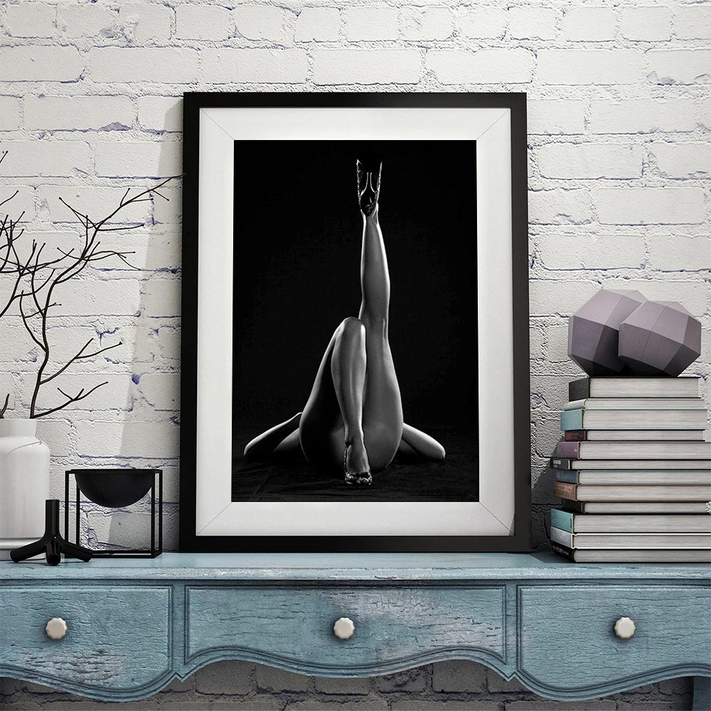 Sexy High Heels Woman Canvas Painting Canvas Wall Art Home Décor Poster Print Canvas Mural Aesthetic Room Decor