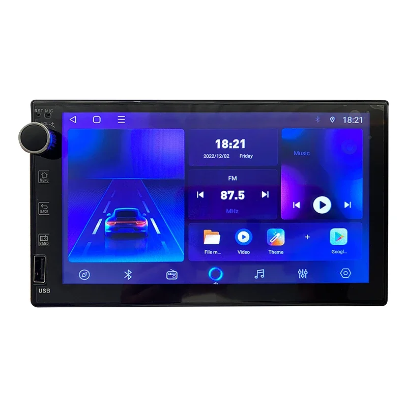 Pantalla táctil Universal de 7 pulgadas Android Autoradio Radio de coche navegación GPS reproductor Multimedia 2 Din Audio estéreo para coche