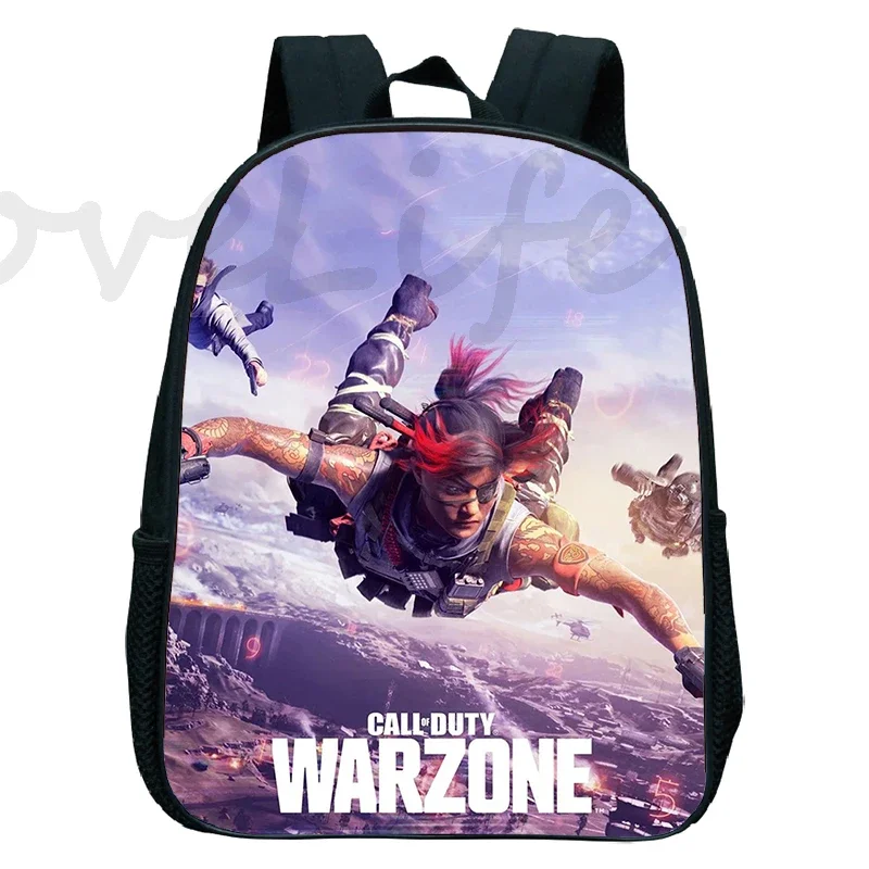 Call Of Duty Warzone Backpack Waterproof School Bags Kids Kindergarten Bagpack Boys Girls Anime Rucksack Small Bookbag Mochila