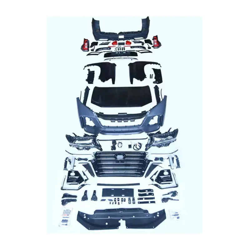 

Car body kit for Prado 2010-2020 to Navigator model front rear bumper with grille headlights taillights hood