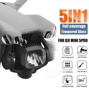 Bilashmart DJI Mini 5 Pro Drone Camera Lens Tempered Glass Protective Films DJI Mini 5Pro Len HD Clear Protective Glass Films
