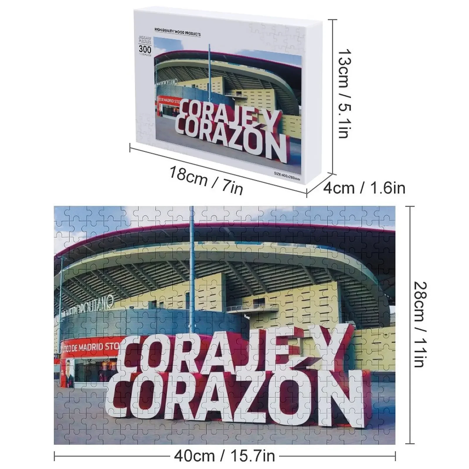 용기와 마음 - 메트로폴리타노 직소 퍼즐 맞춤 선물 나무 상자 퍼즐