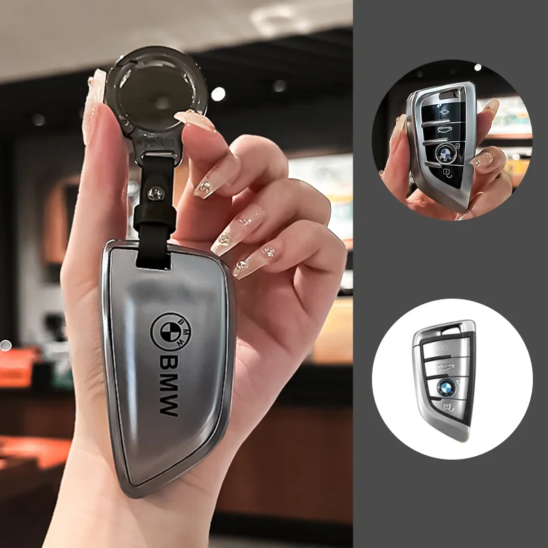 Чехол для автомобильного ключа из ТПУ для BMW 1, 2, 3, 5, 7 серии, X1 F48, X3 G20, X4, X5 G05, X6 F16, M40i, M440i, G02, G31, G23, F34, F15, F40, IX3