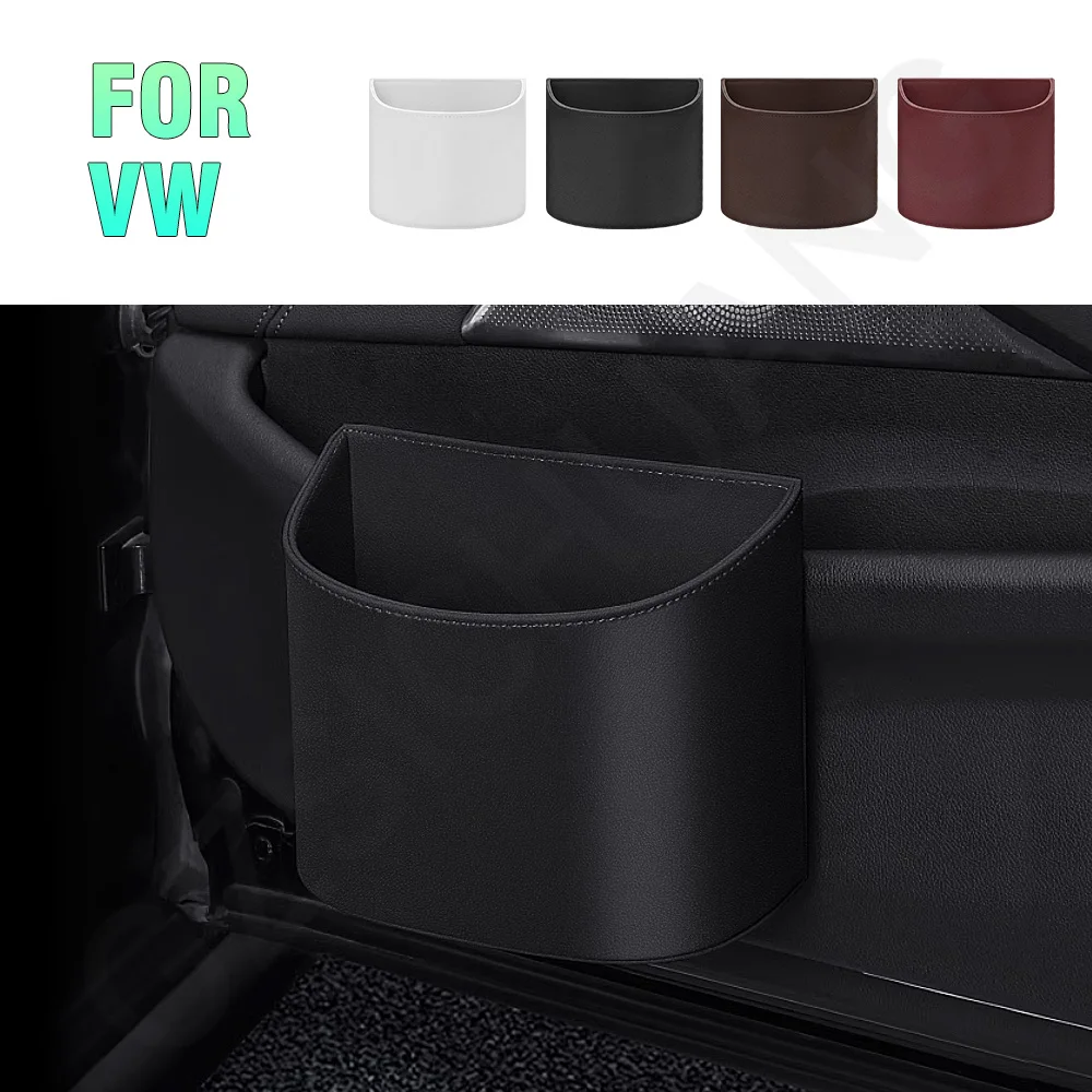 For Volkswagen Magotan CC Passat B5 B6 B7 B8 T3 MK5 Superb 1 Car Trash Can Car Suspension Waterproof Garbage Bin Car Accessories