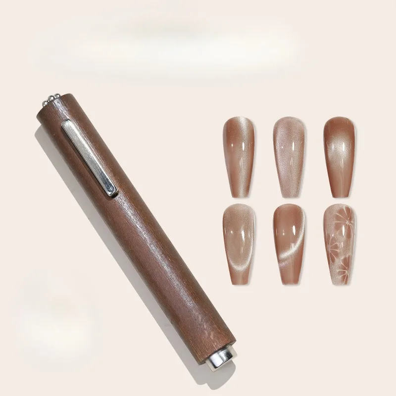 Multi-function 3 IN 1 Cat Eye Magnet For Nail Art Design Strong Thick Magnetic Stick Large Cylindrical Magnetic Nail Tool