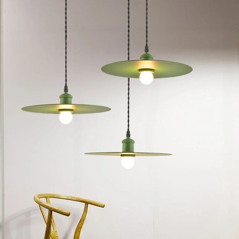 

Modern Minimalist Metal Coffee Shop Flying Saucer Lamp Nordic Creative Personality Bar Restaurant Chandeliers