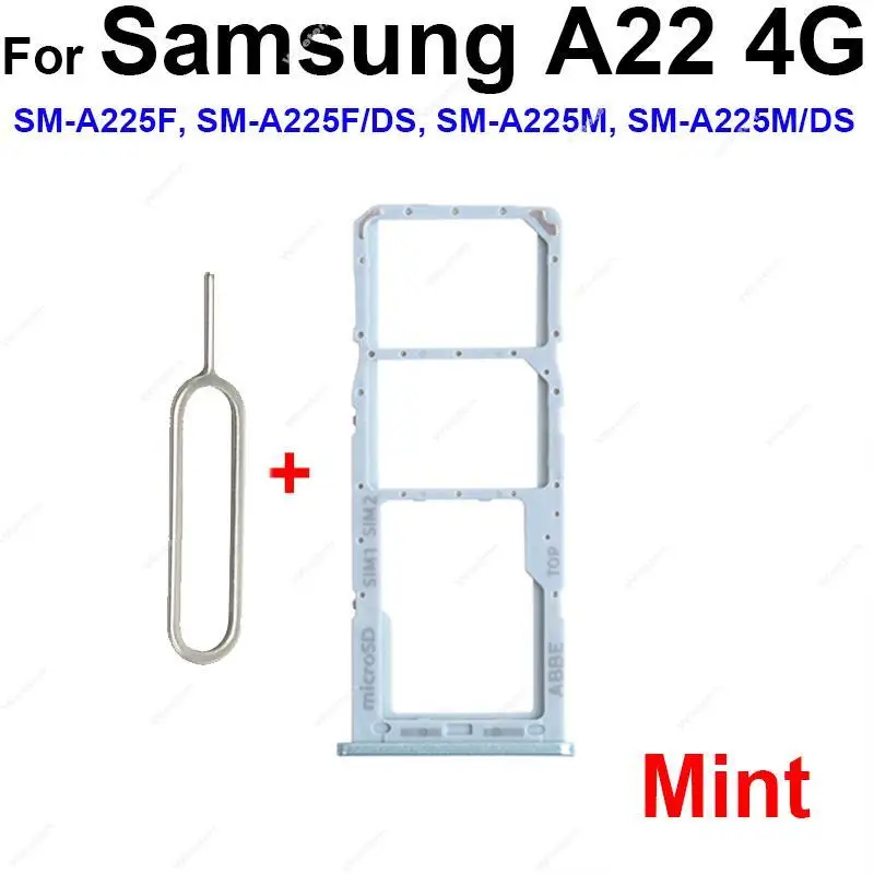 Sim Card Tray Slot For Samsung A22 A225F A32 A325 4G A22 A226B A32 A326B 5G Sim Card Holder Socket Replacement Repair Parts