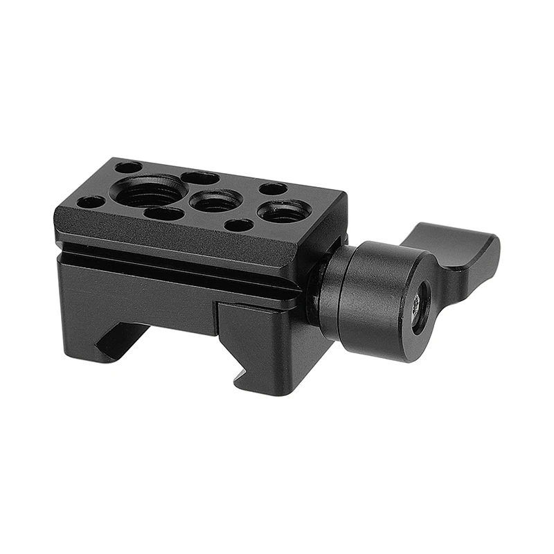 

HDRig Standard NATO Rail Clamp Quick Release Swat Rail Clamp With 1/4"-20 & 3/8"-16 Mounting Points