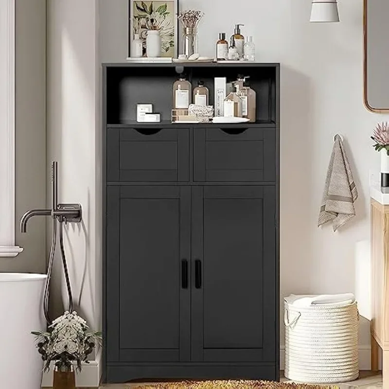 Armario Preto Autônomo Do Acento Para A Sala De Estar، Quarto، Escritatorio، 23,6 "L X 11,8" W X 42,5 "H #3